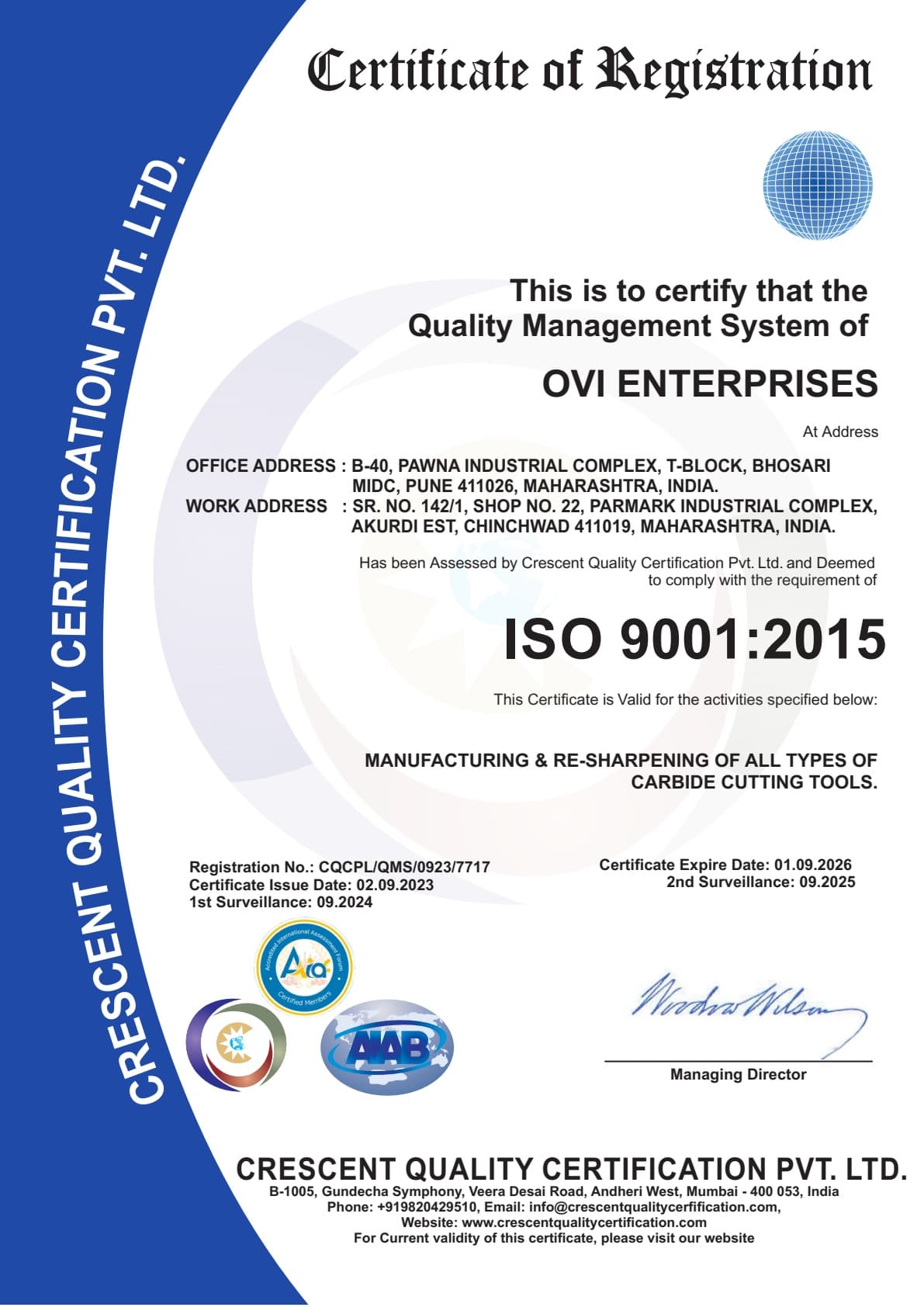 ISO Quality Management System